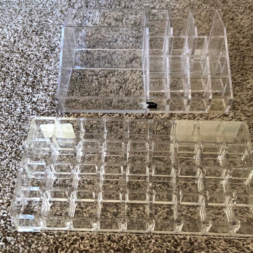 Acrylic makeup holders